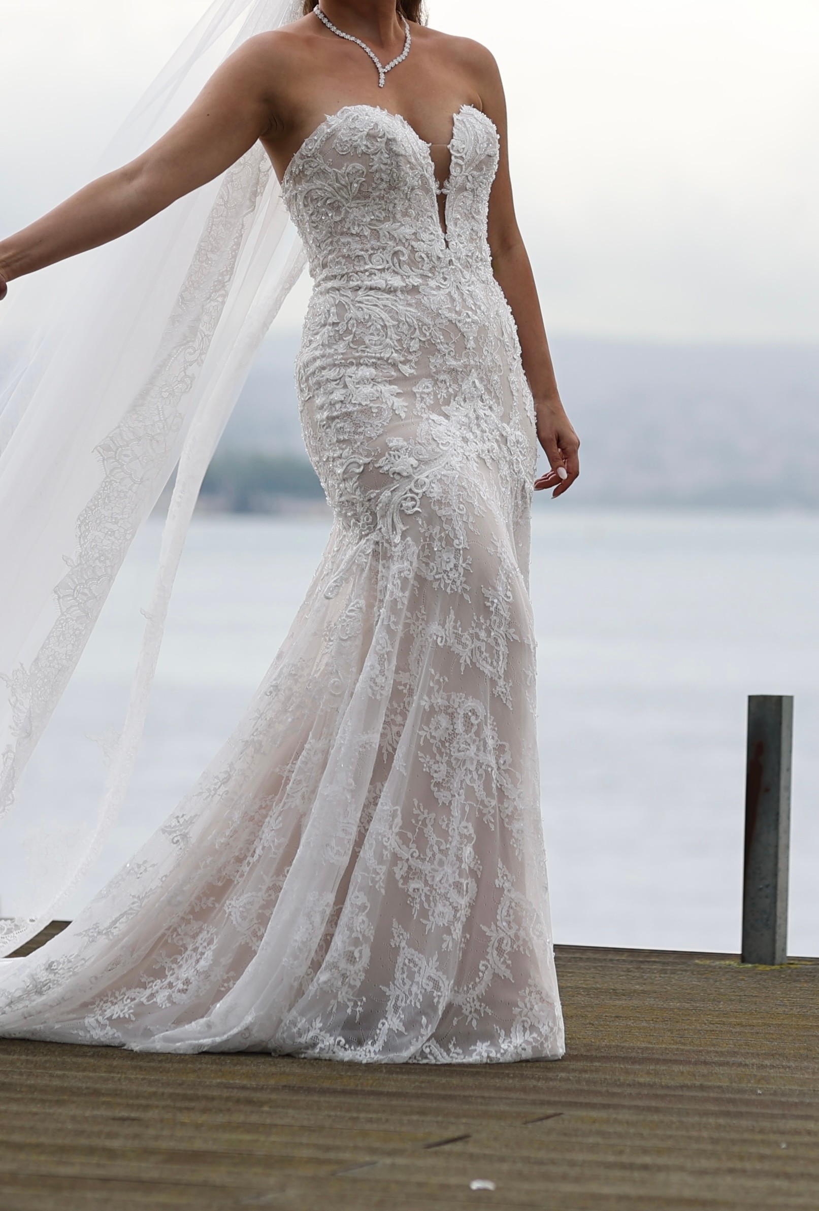 Pronovias balik gelinlik full isleme